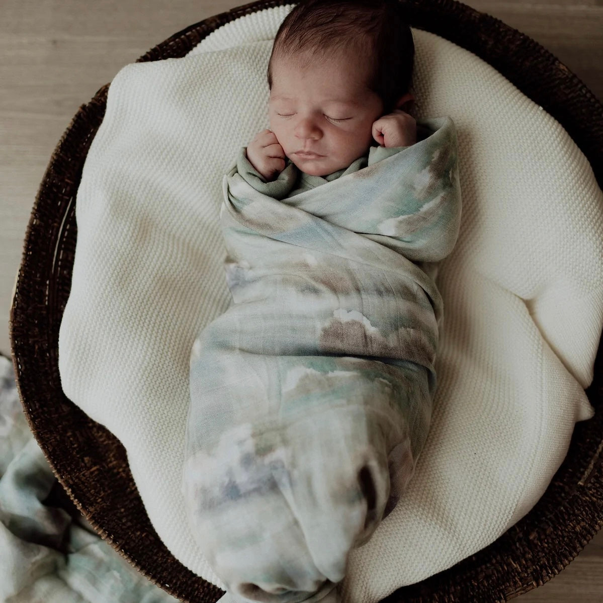 Cloudy Skies Swaddle