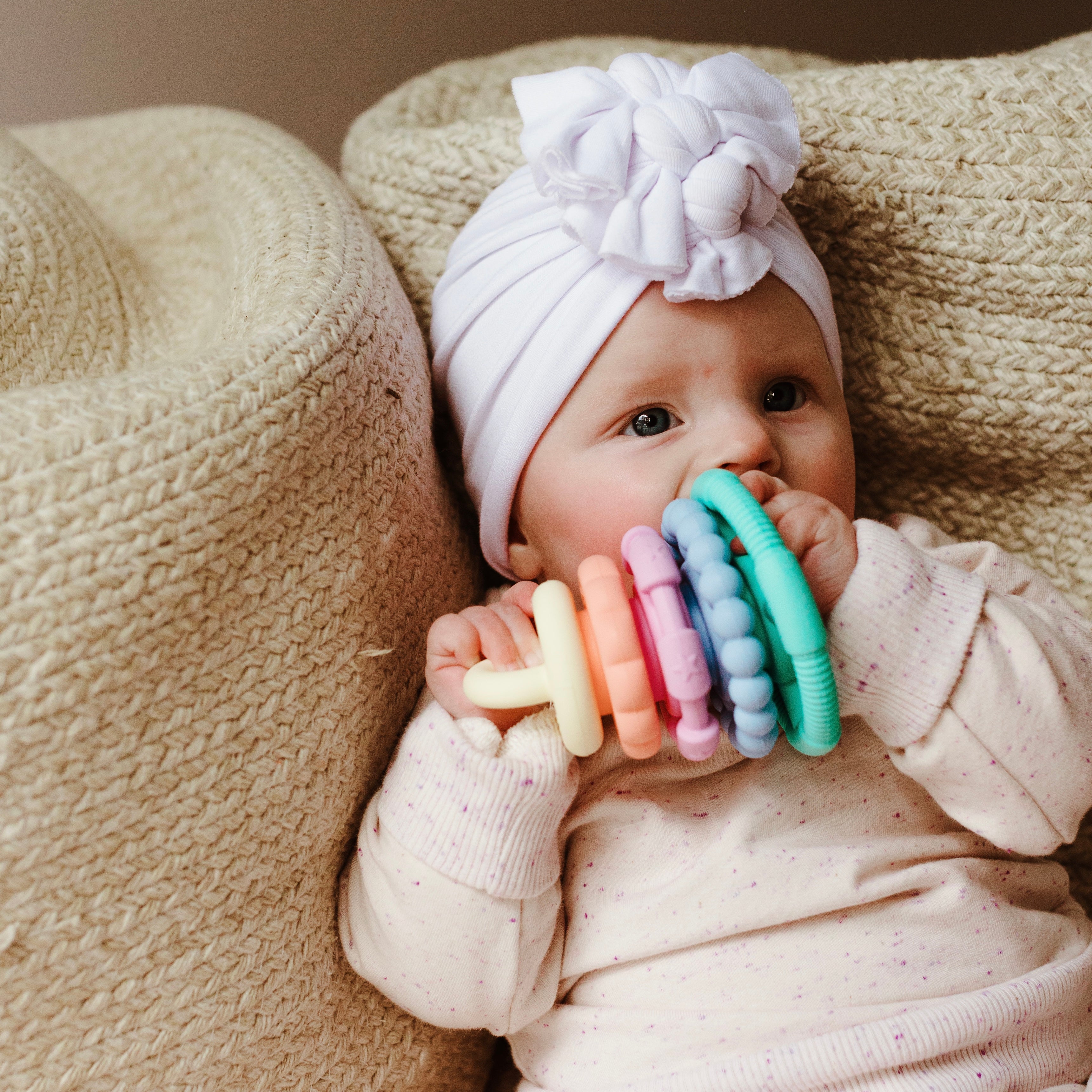 Rainbow Stacker & Teether Toy | Pastel
