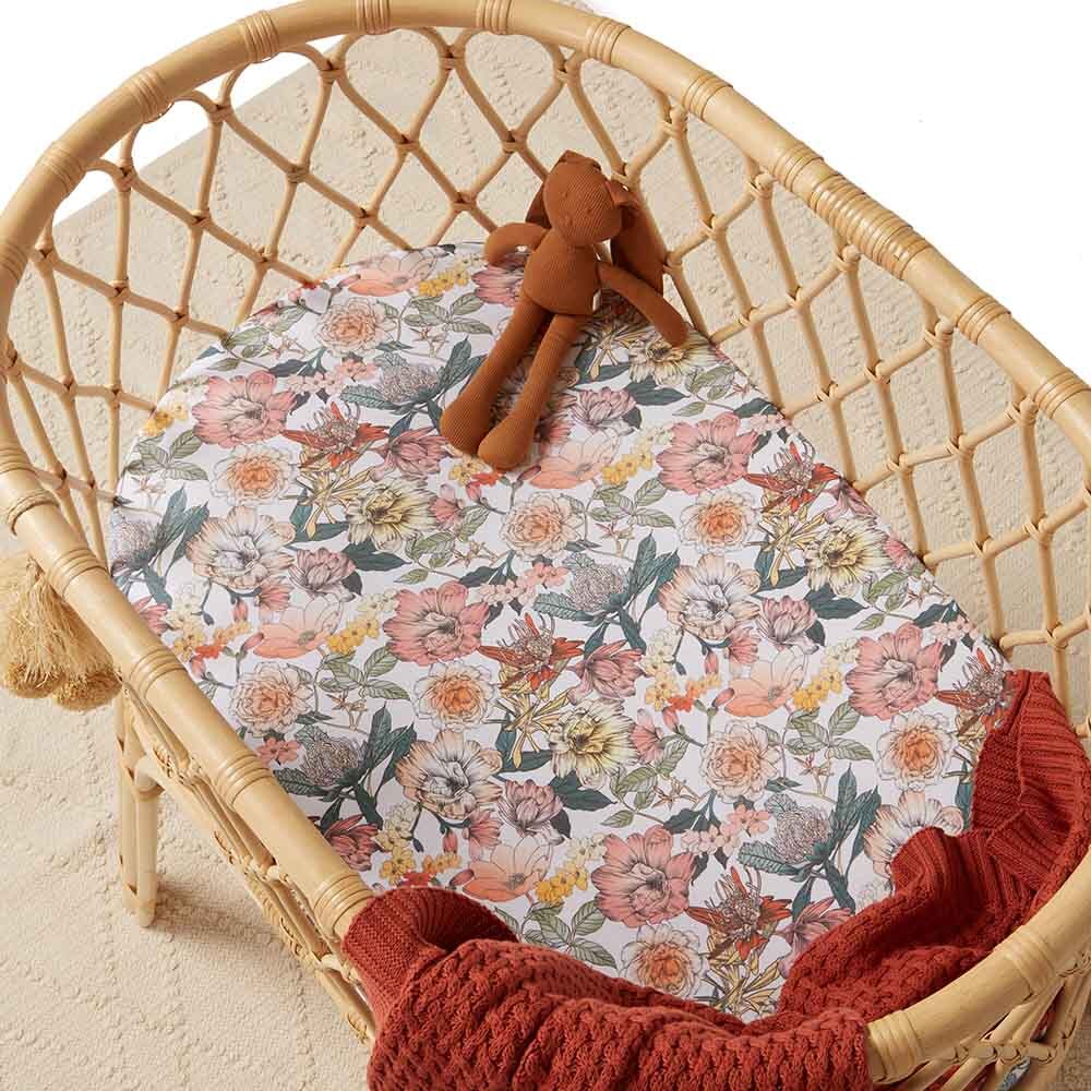 Australiana Bassinet Sheet / Change Pad Cover