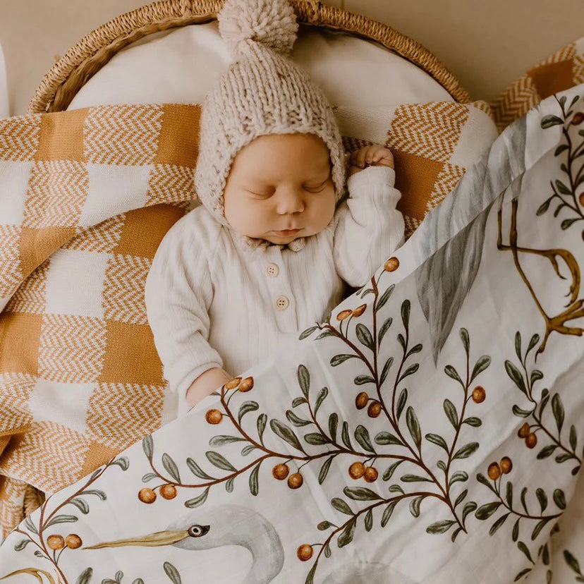 Kushiro Crane Swaddle