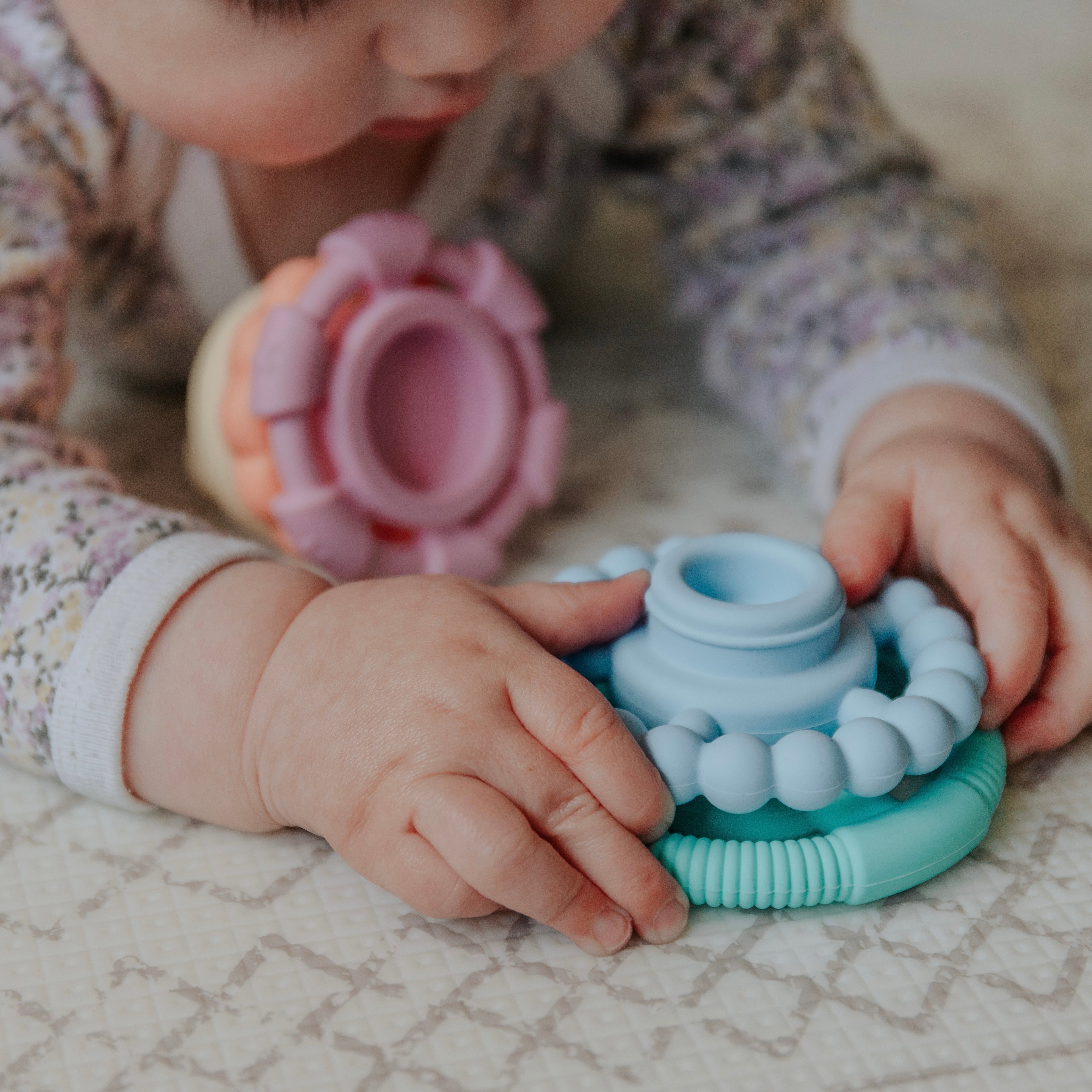Rainbow Stacker & Teether Toy | Pastel