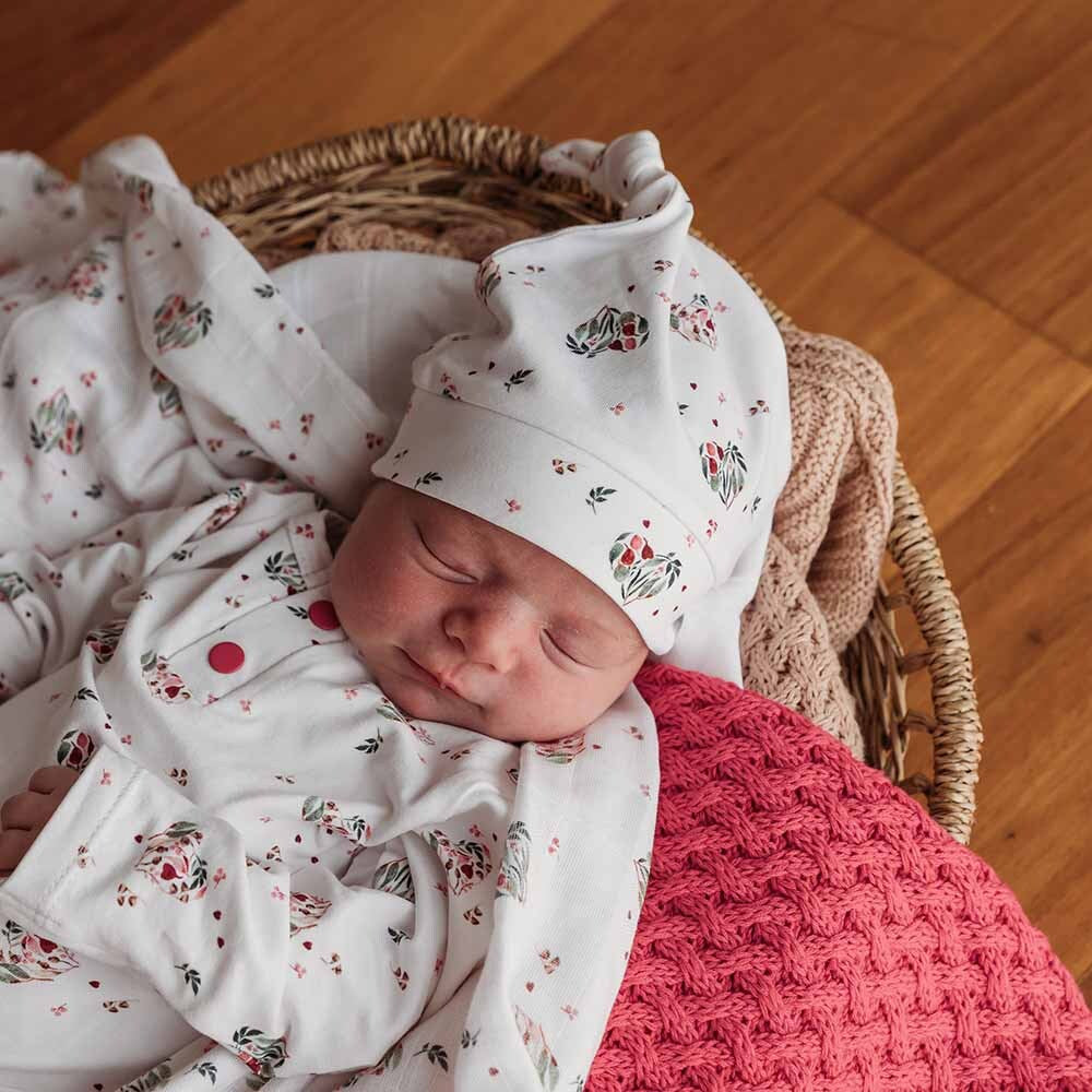 Heart | Organic Knotted Beanie