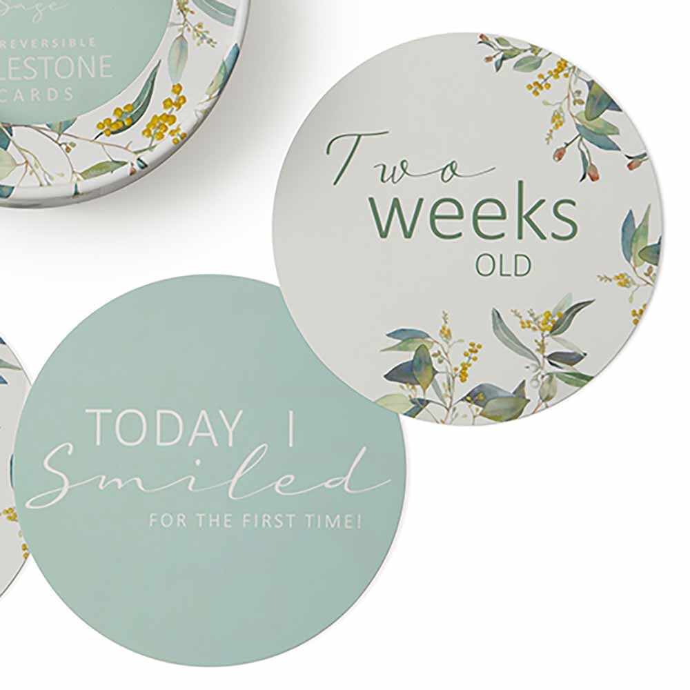 Eucalypt &amp; Sage Reversible Milestone Cards