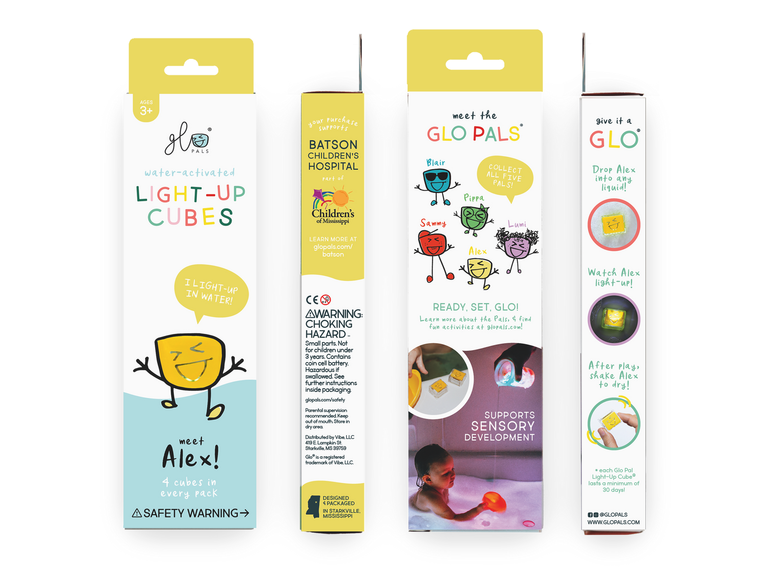 Glo Pal Cube | Alex (Yellow)