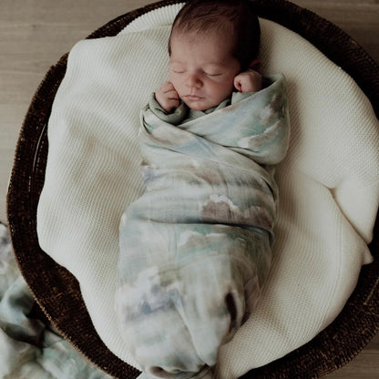 Cloudy Skies Swaddle