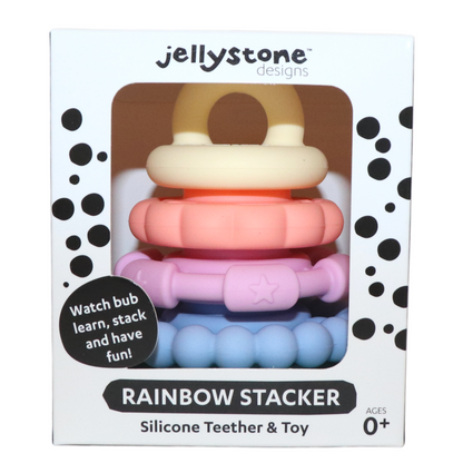 Rainbow Stacker &amp; Teether Toy | Pastel