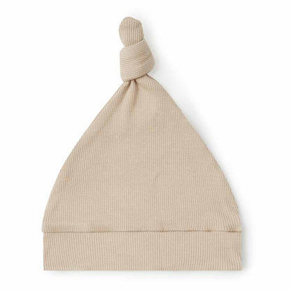 Pebble | Ribbed Organic Knotted Beanie