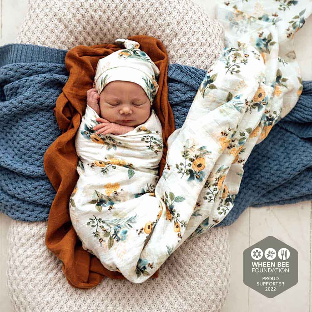 Garden Bee Organic Muslin Wrap | Limited Edition