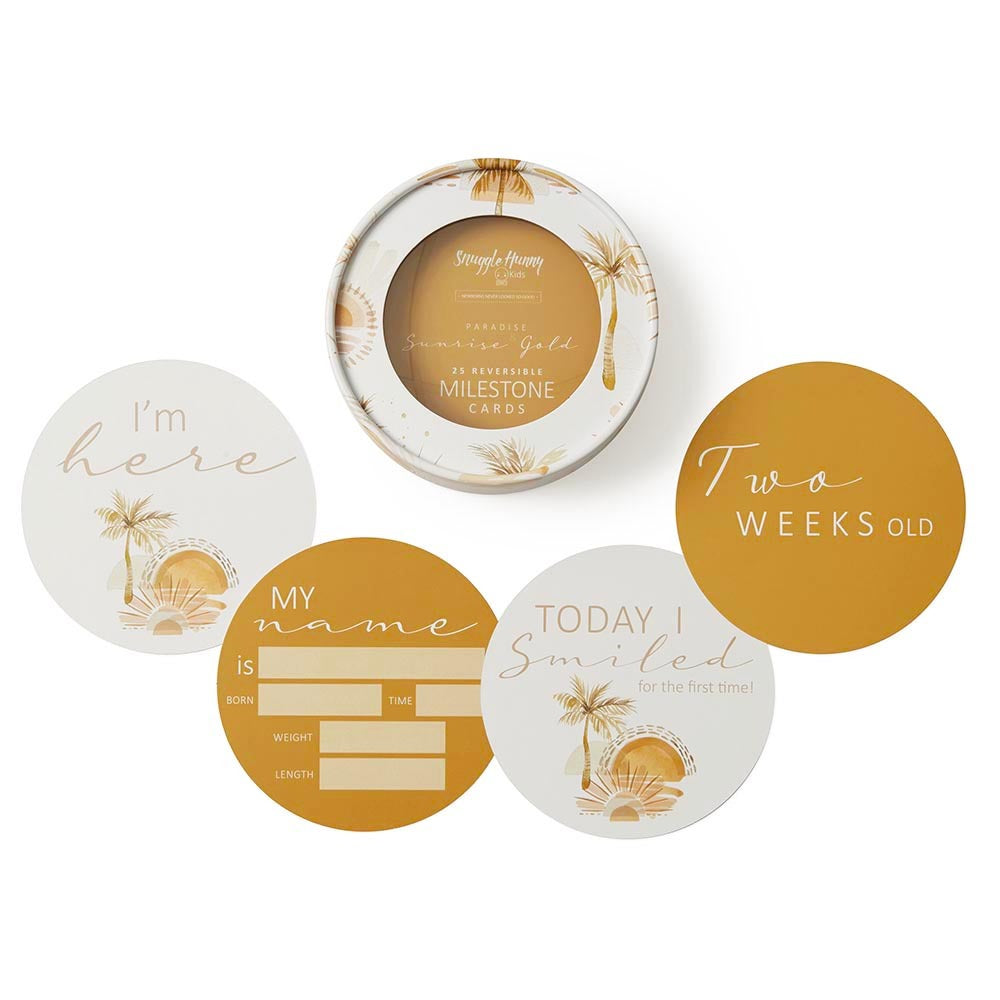 Paradise &amp; Sunrise Reversible Milestone Cards