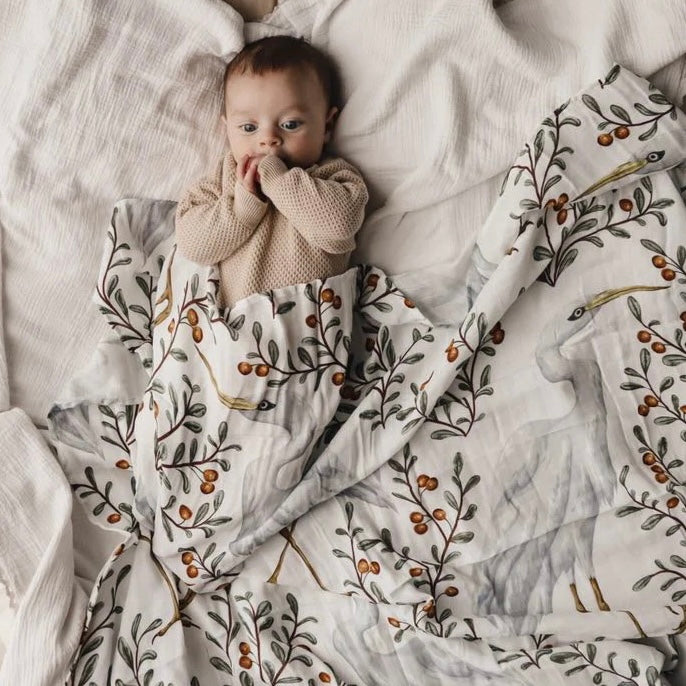 Kushiro Crane Swaddle