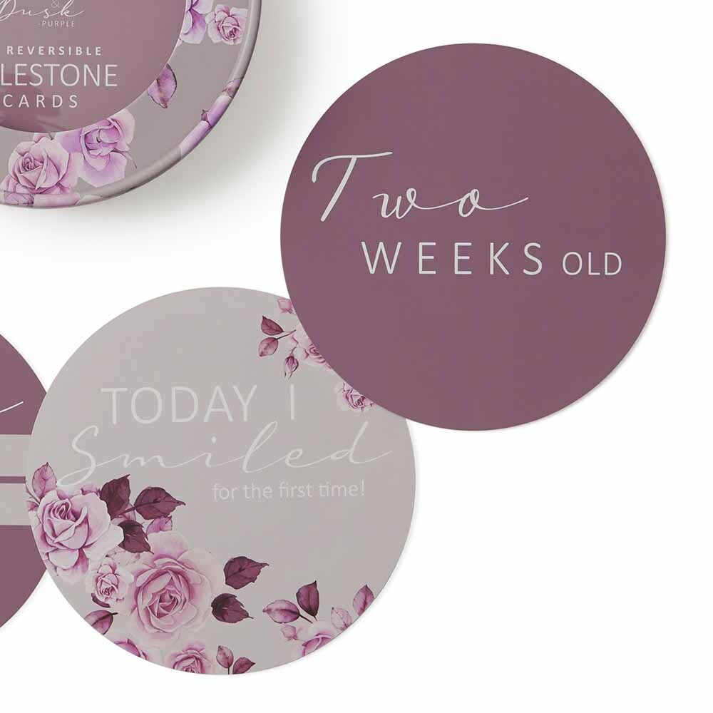 Blossom &amp; Dusk Reversible Milestone Cards