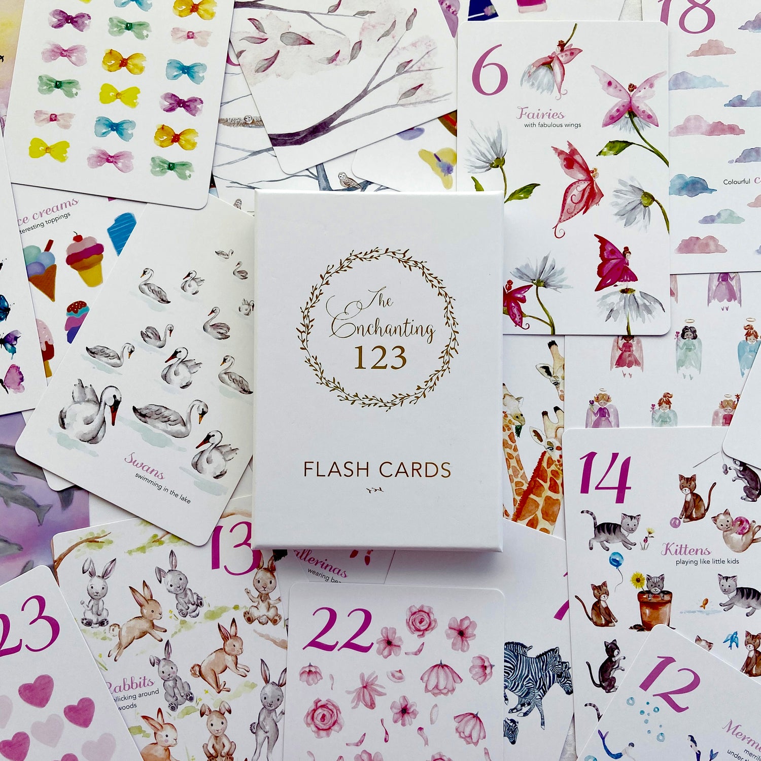 The Enchanting 123 Flash Cards