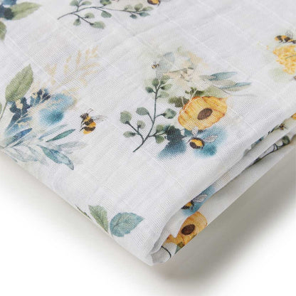 Garden Bee Organic Muslin Wrap | Limited Edition
