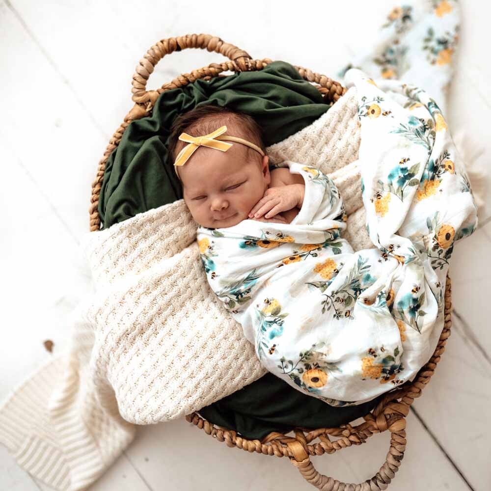 Garden Bee Organic Muslin Wrap | Limited Edition