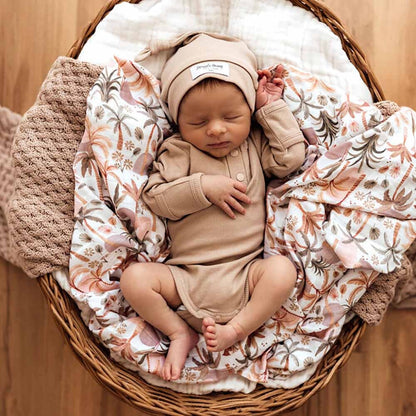 Pebble | Ribbed Organic Knotted Beanie